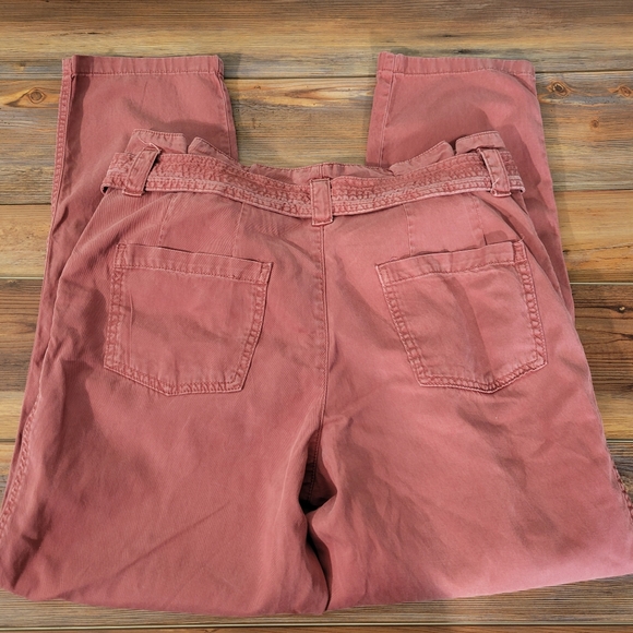 Maurices Cotton Blend Paperbag Waist Pants w/Belt Size 8 - Picture 9 of 10